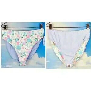 REVERSIBLE High Leg NWT CELEBRITY PINK Womans LINED Swim Bathing suit XL